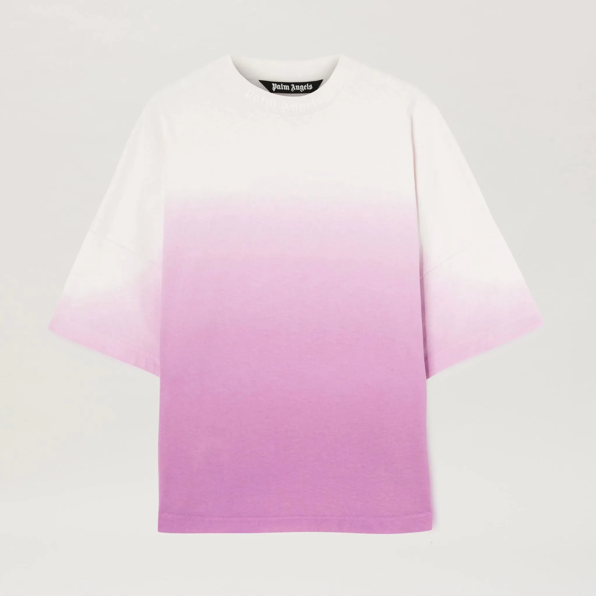 Palm Angels Gradient Classic Mock Neck Logo Tee