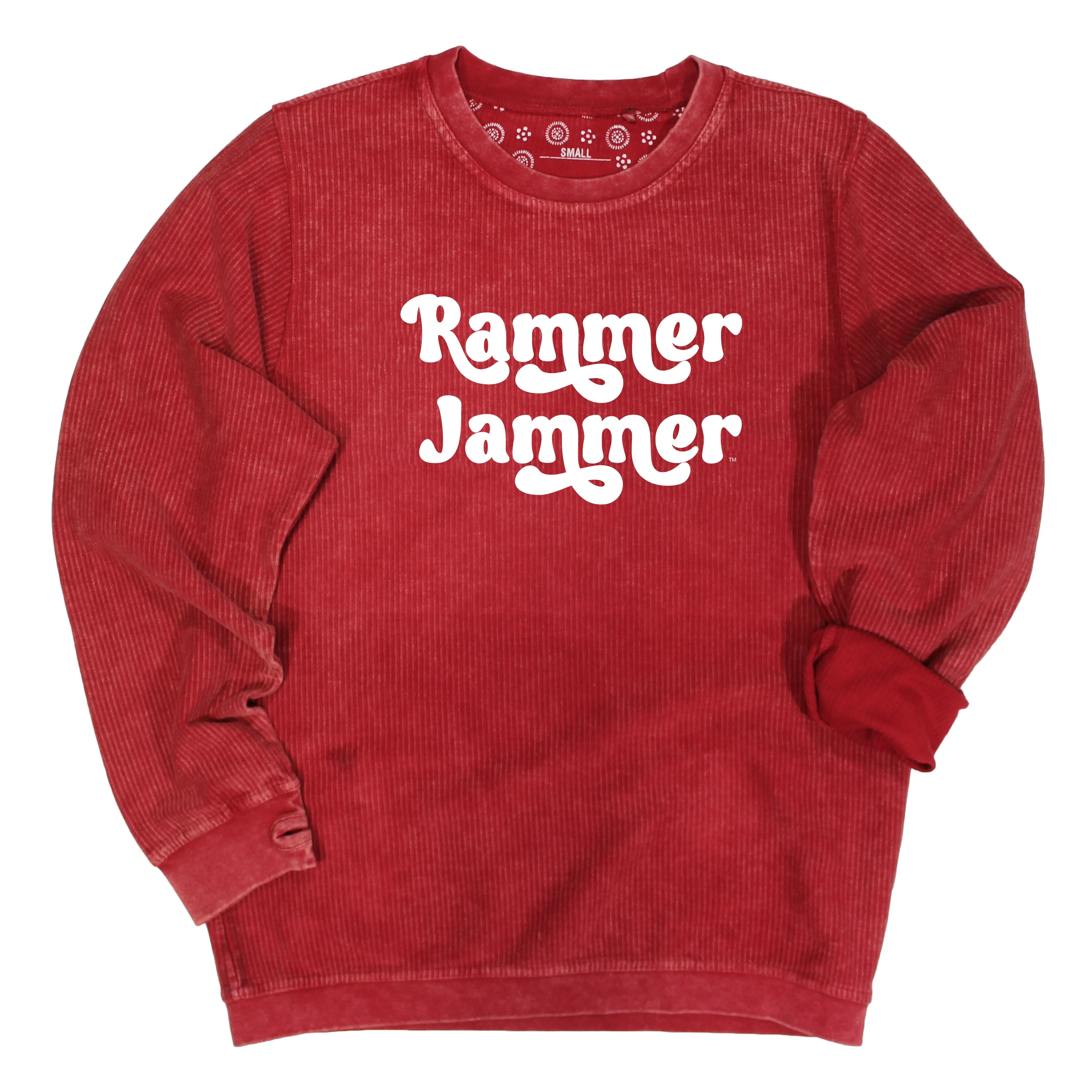 Pep Rally Crewneck Corded Fleece in University of Alabama