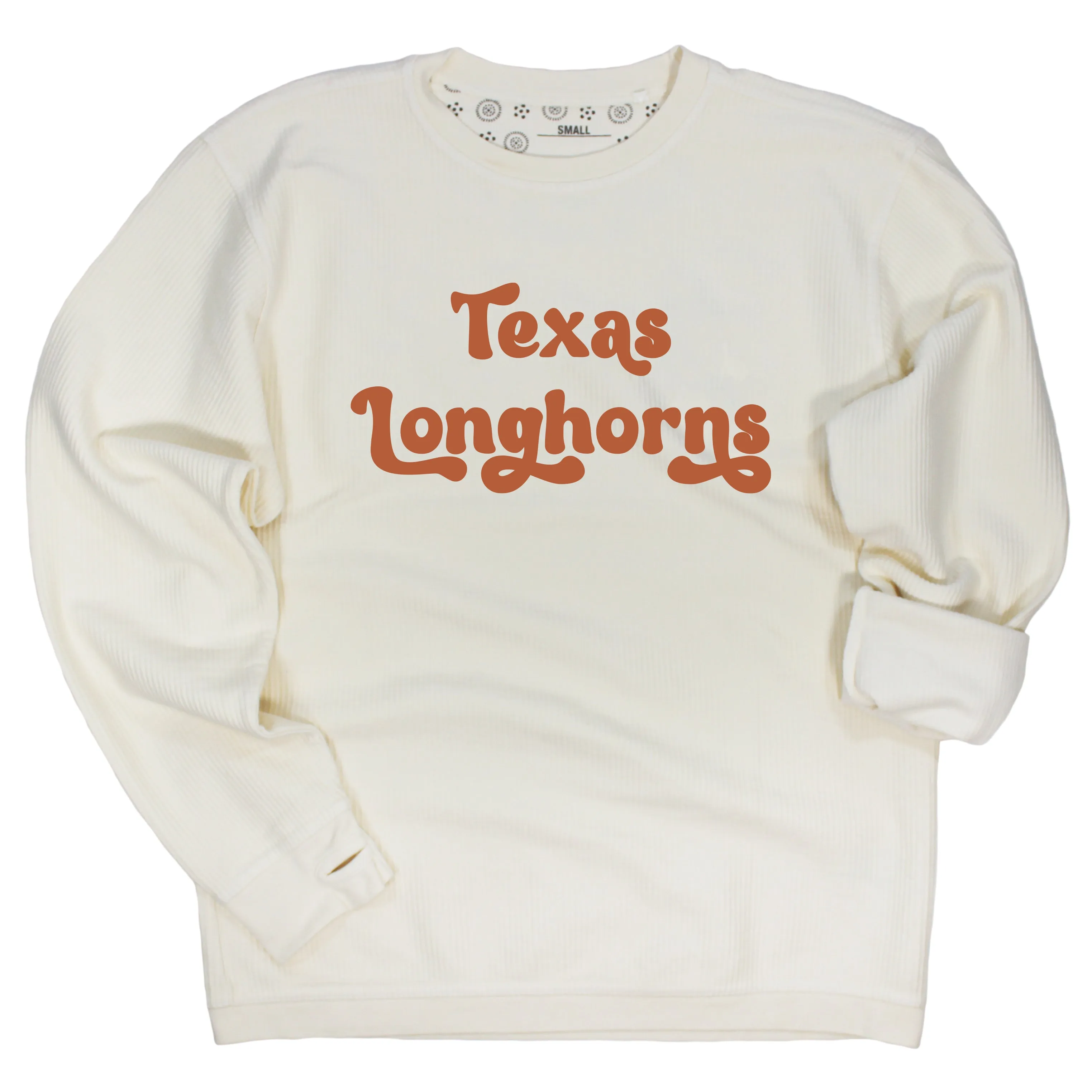 Pep Rally Crewneck Corded Fleece in University of Texas