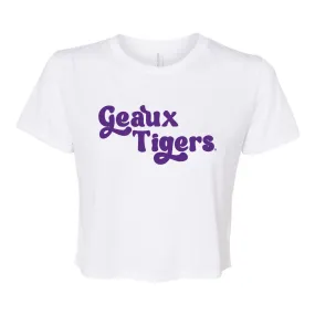 Pep Rally Crop Short Sleeve T-shirt in Louisiana State University