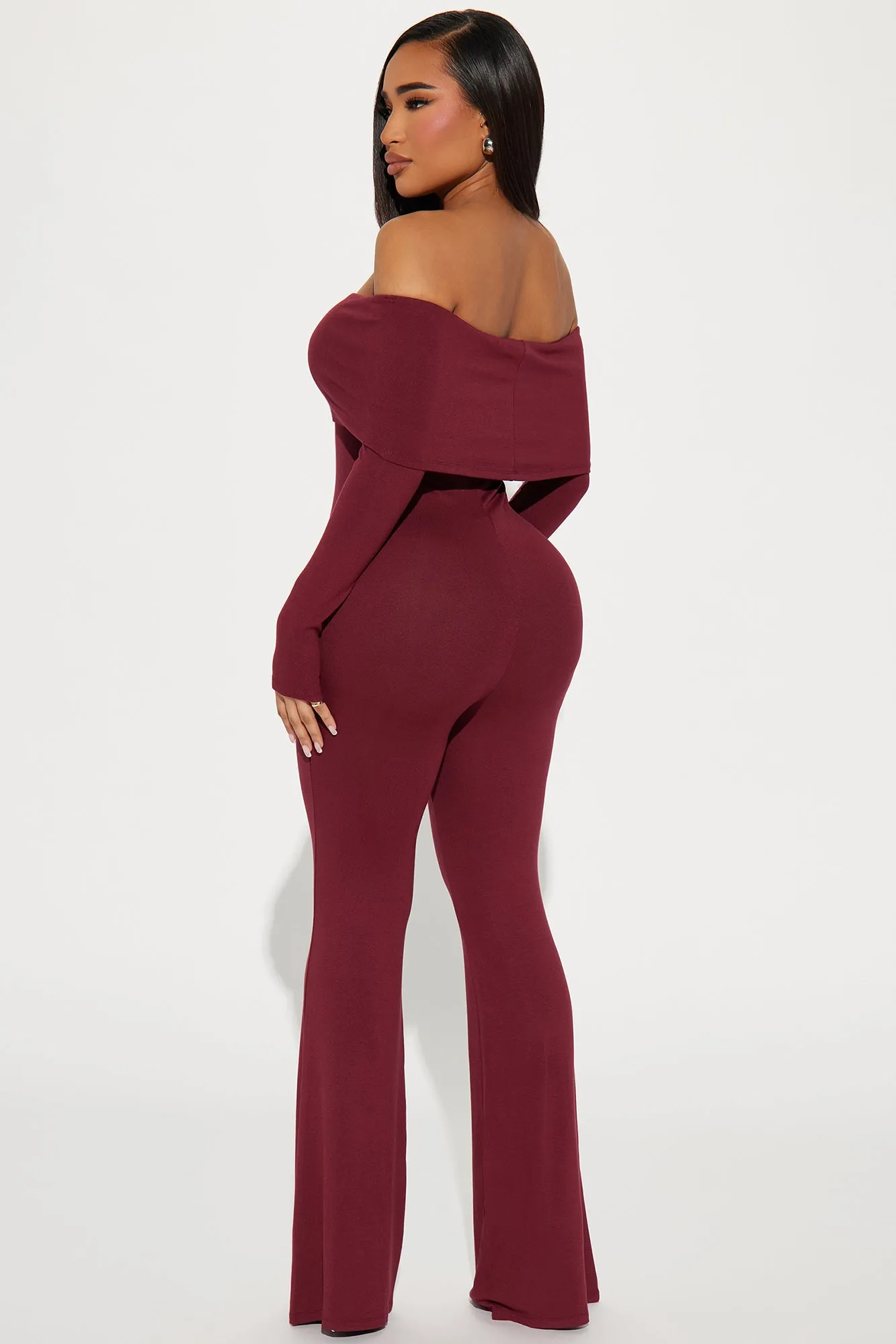 Perfectly Good At It Jumpsuit  - Burgundy