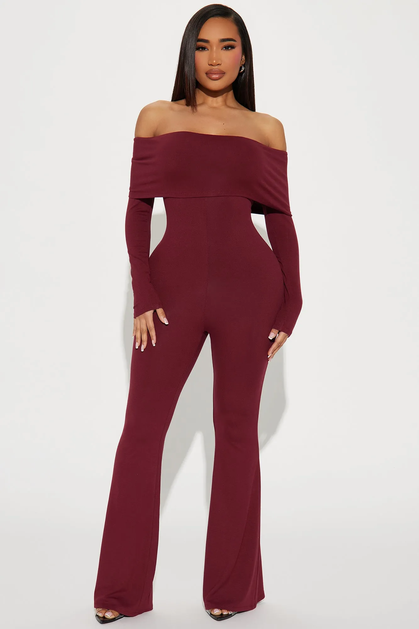 Perfectly Good At It Jumpsuit  - Burgundy