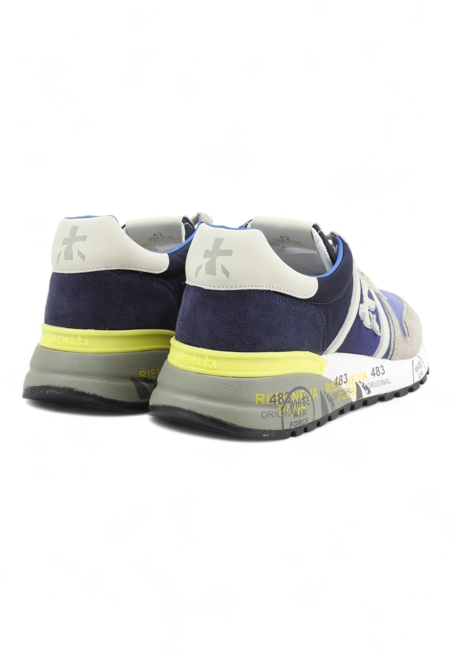 PREMIATA Sneaker Uomo Sneaker Uomo Grey Blue LANDER-4587