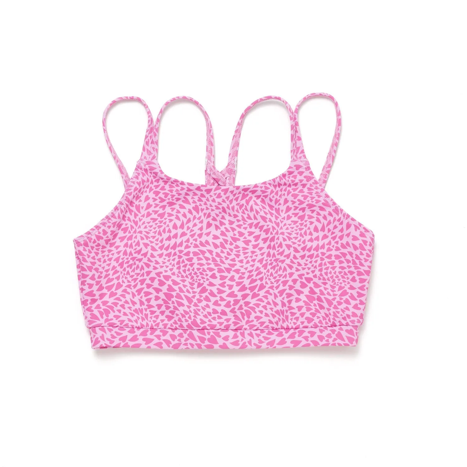 Sierra: Bra Crop in Love It Print