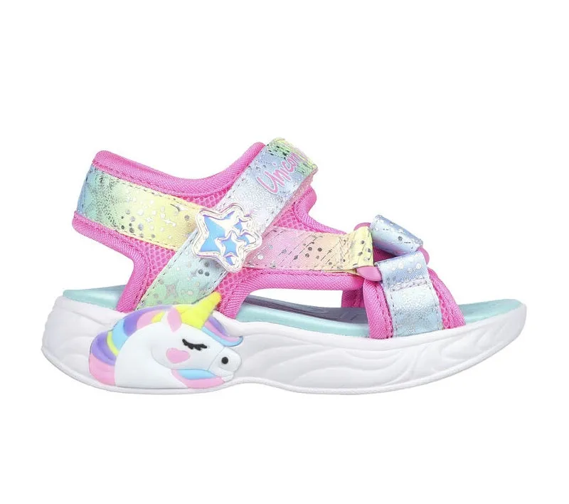 Skechers girls' sandal Unicorn Dreams Majestic Bliss 302682N/PKMT pink/multicolor