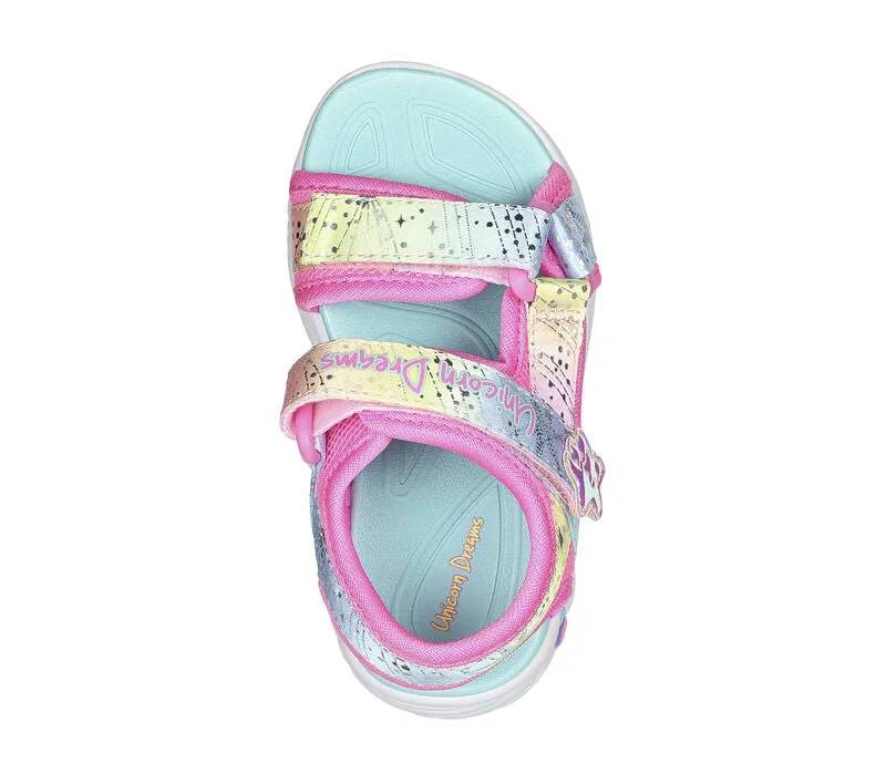 Skechers girls' sandal Unicorn Dreams Majestic Bliss 302682N/PKMT pink/multicolor