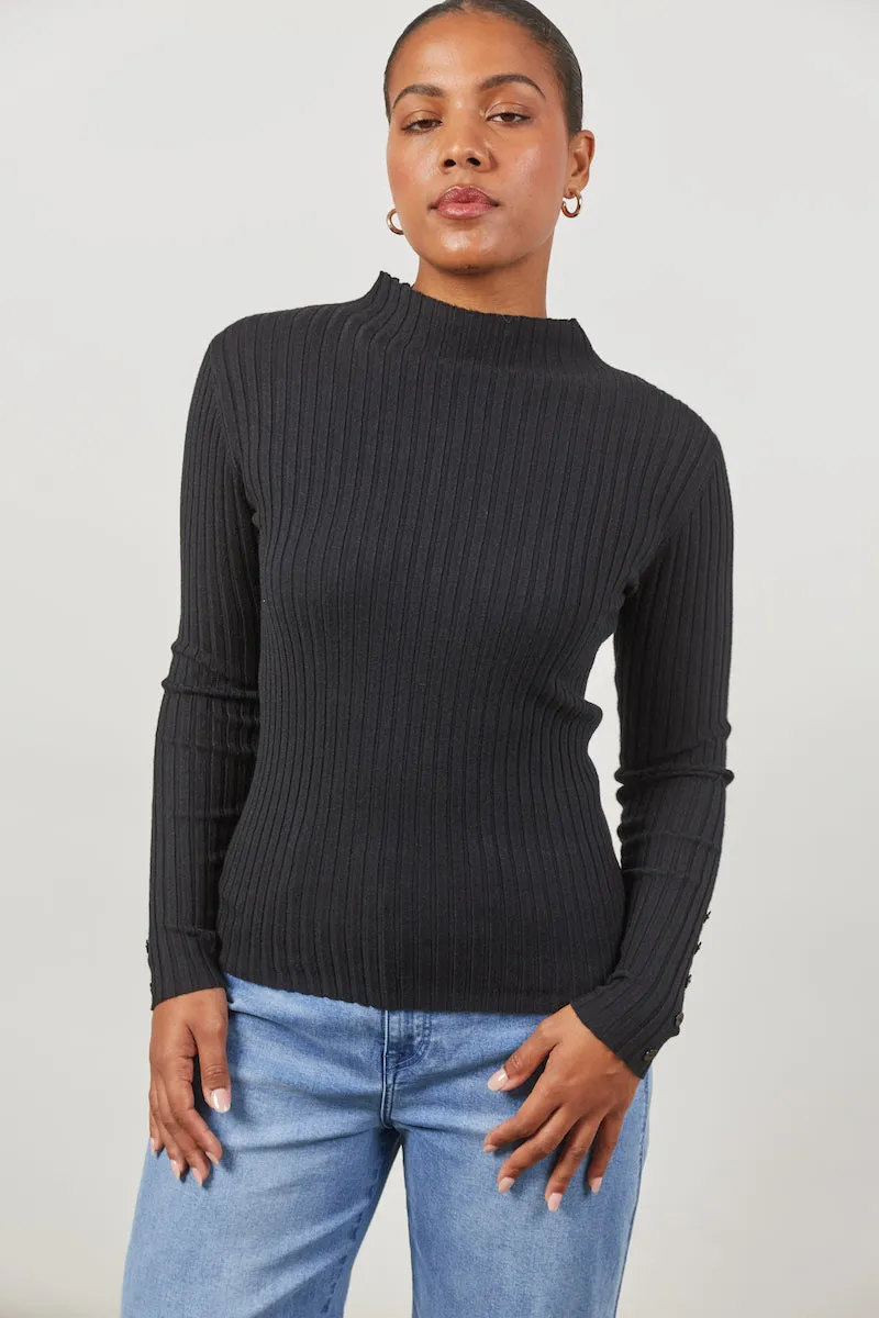 Skyline Knit Top, Onyx