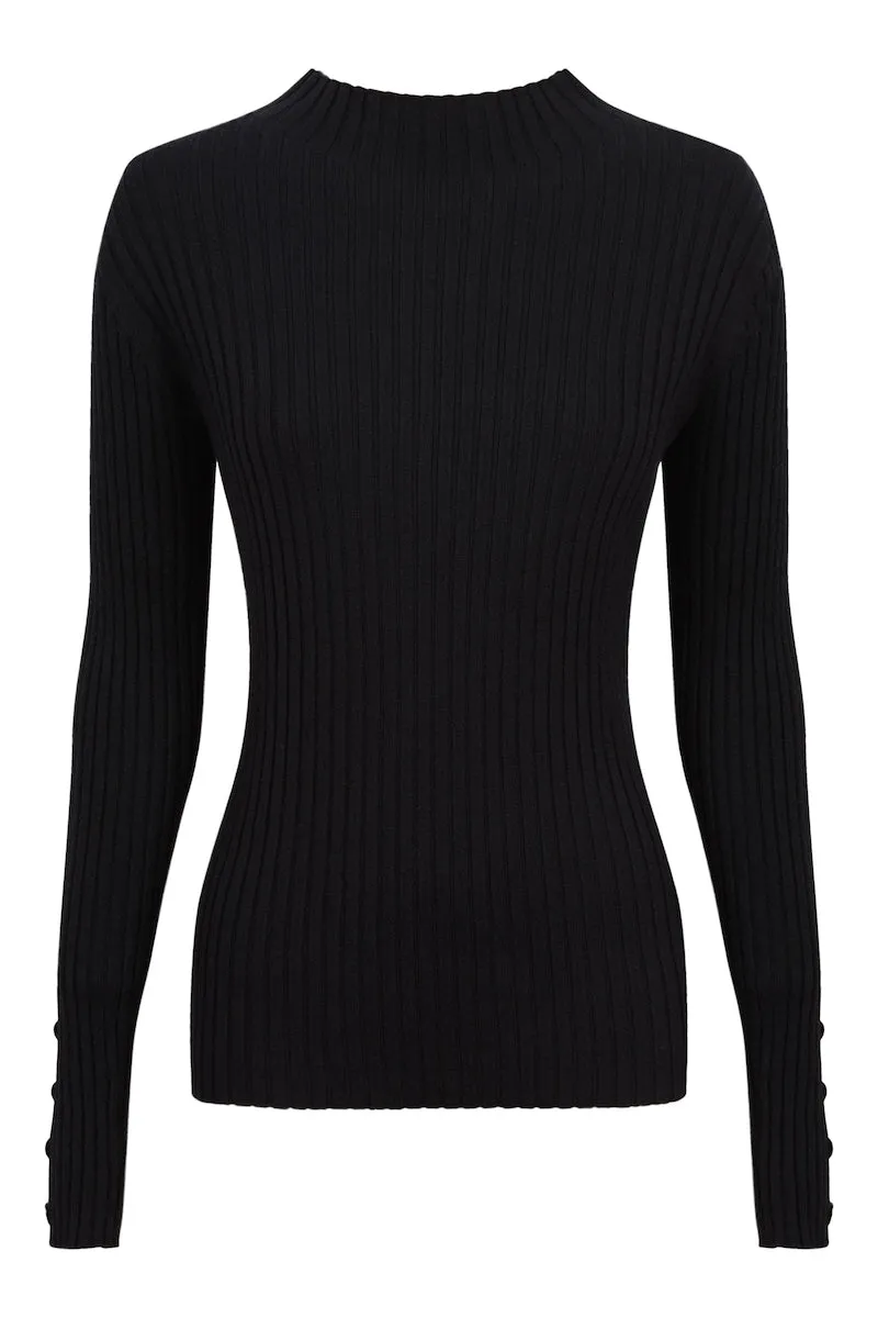 Skyline Knit Top, Onyx