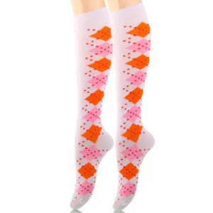 Socks Knee High Diamond for Women