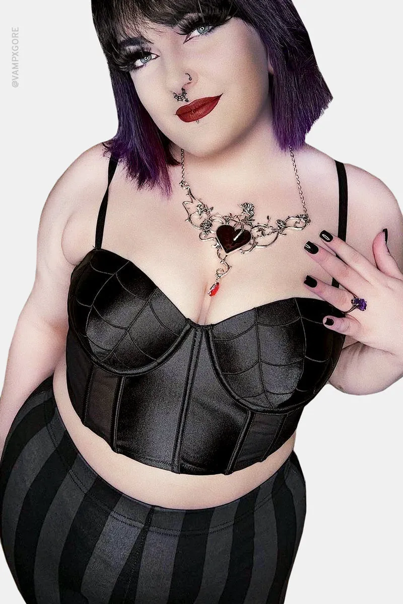 The Black Widow Corset Top