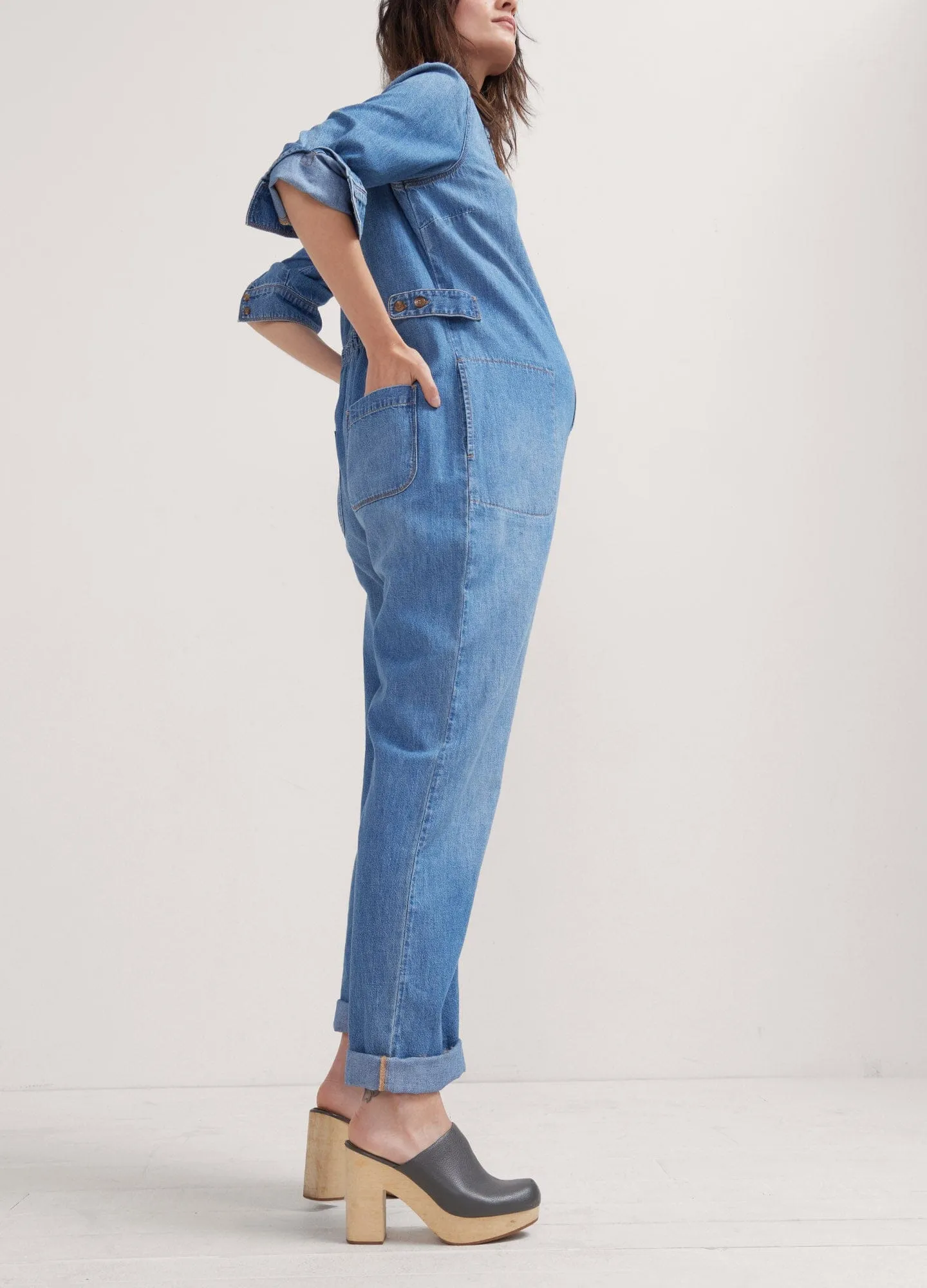 The Everyday Nursing Denim Jumpsuit