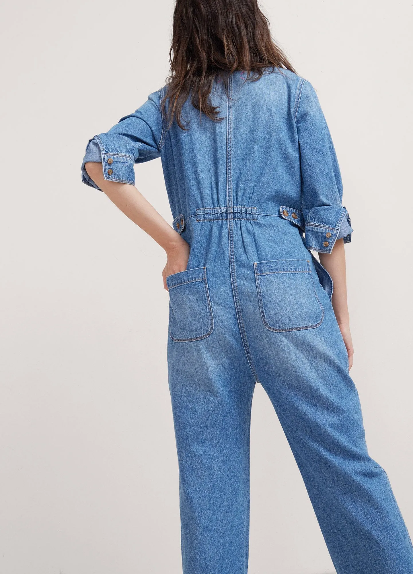 The Everyday Nursing Denim Jumpsuit