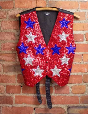 Vintage Star Spangled Vest S