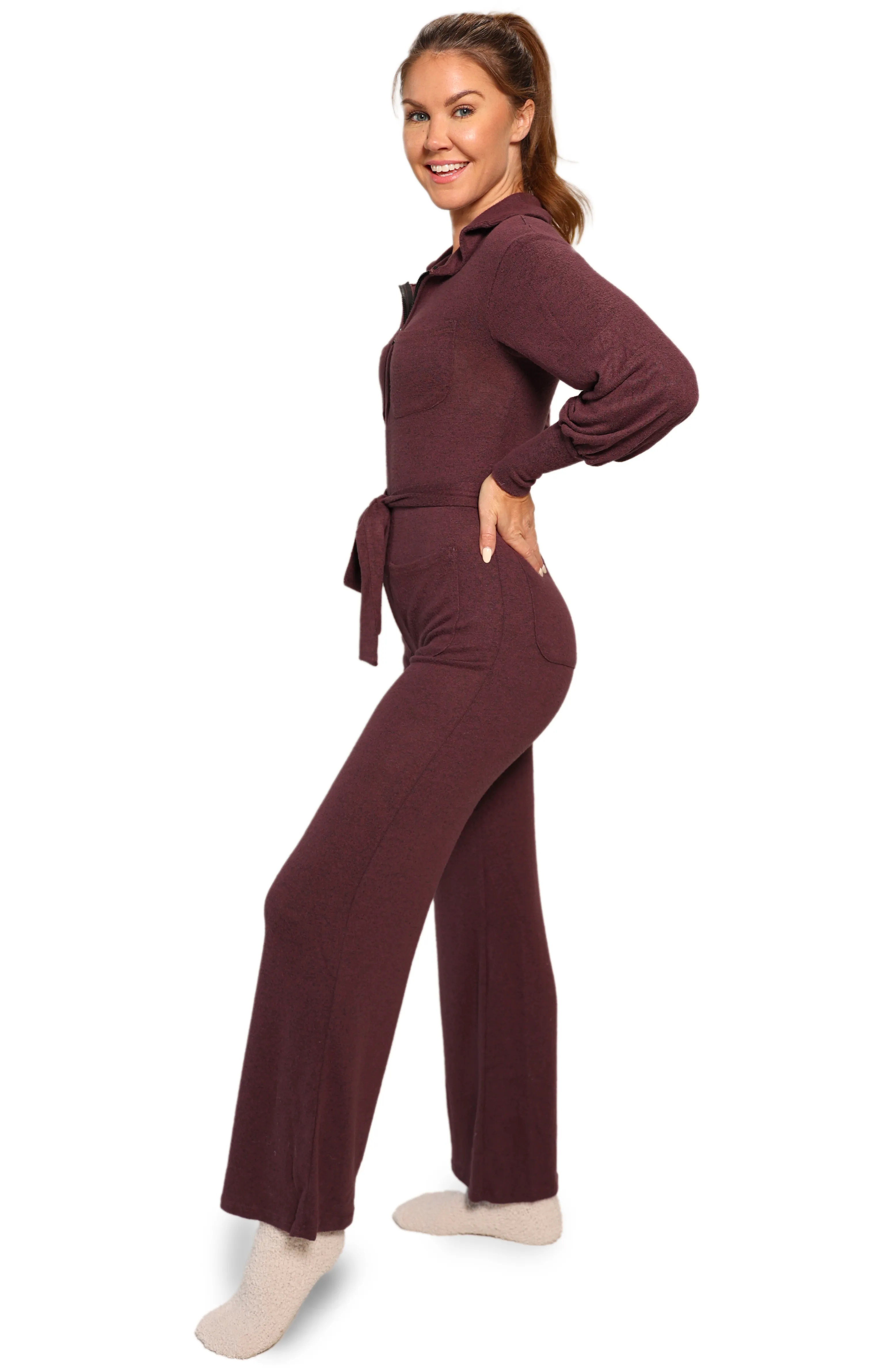 Winnie Jumpsuit - Plum