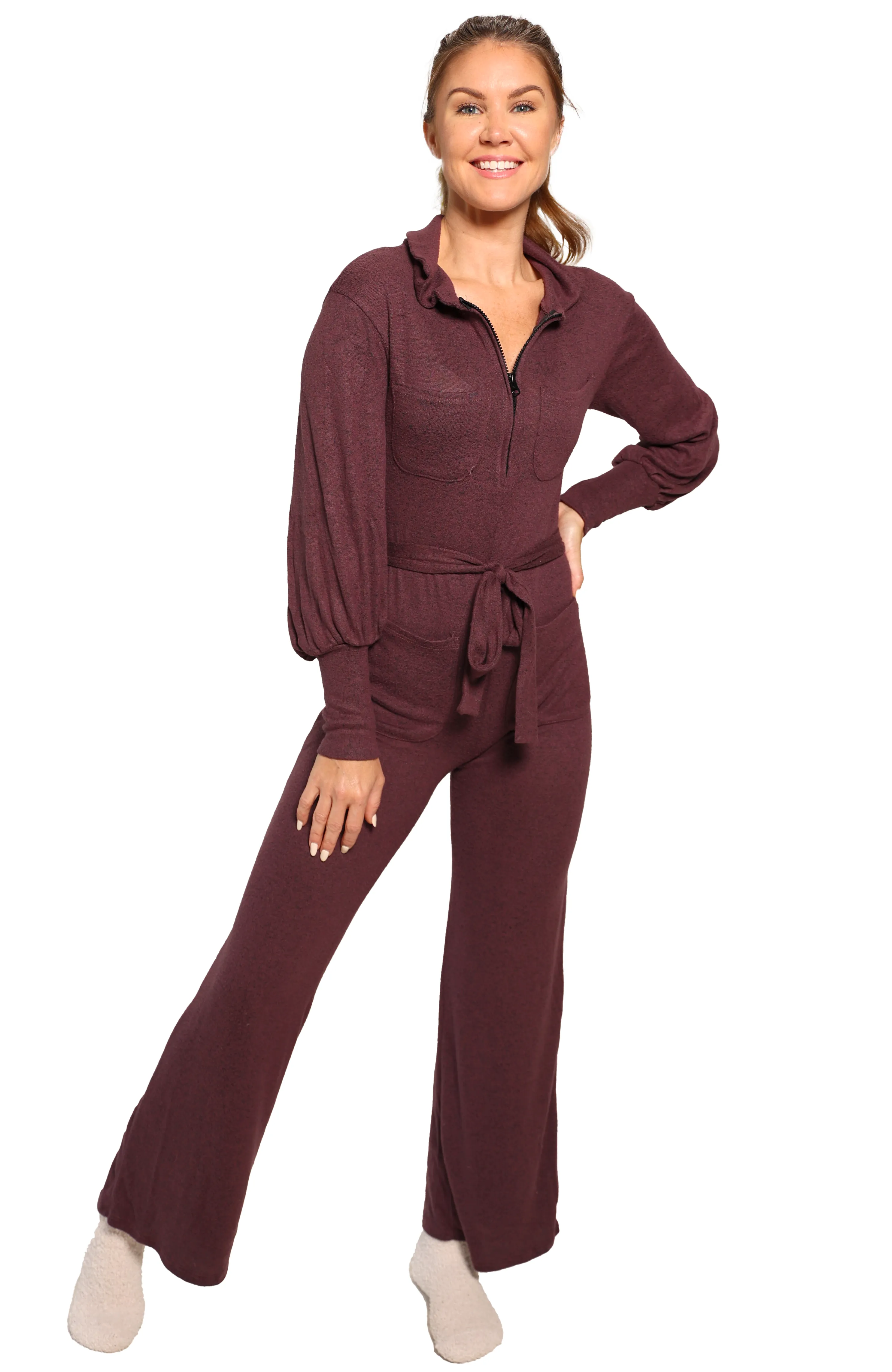 Winnie Jumpsuit - Plum